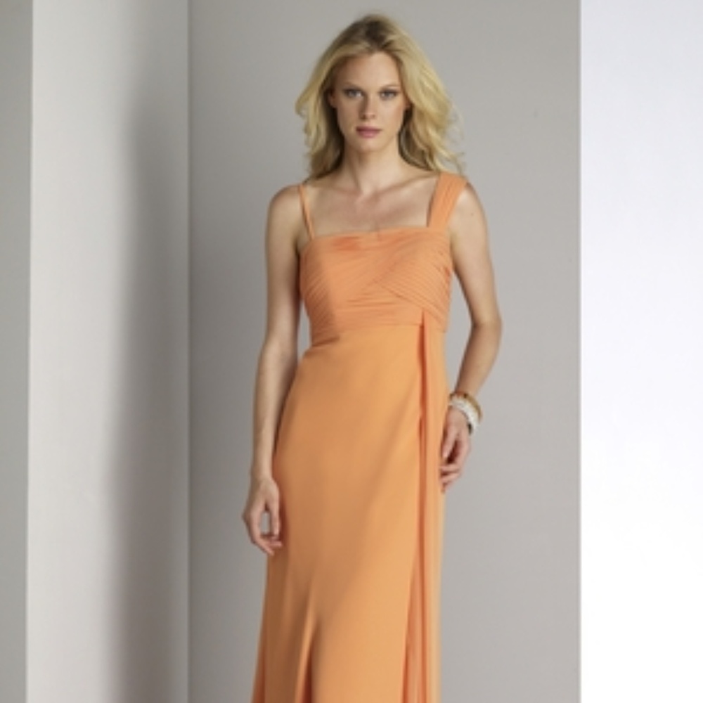 Liz Fields Bridesmaid Dress 434 Tangerine Size 14
